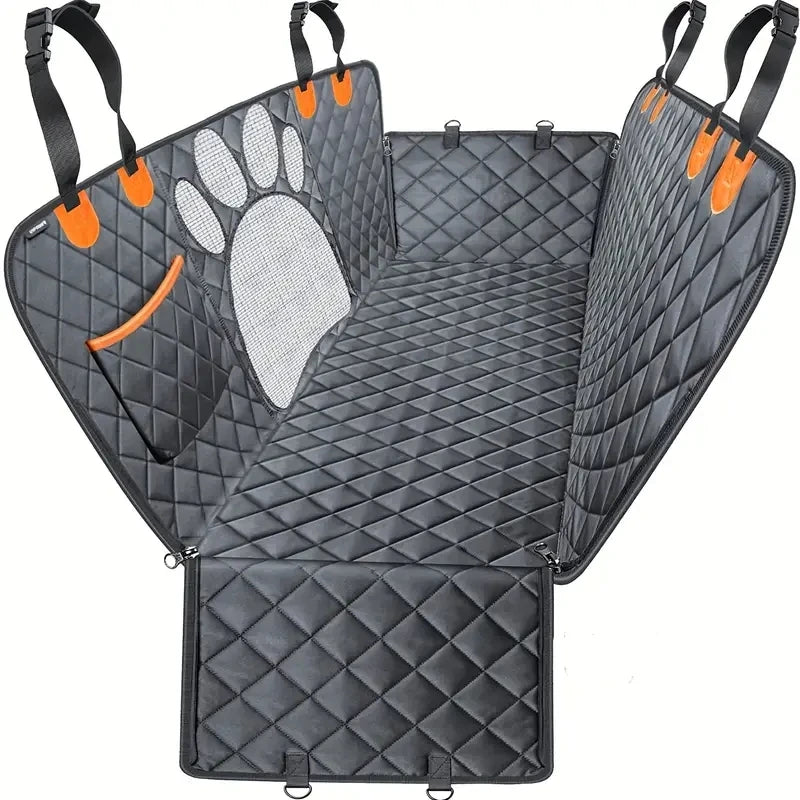 Waterproof Dog Seat Cover with Mesh Window