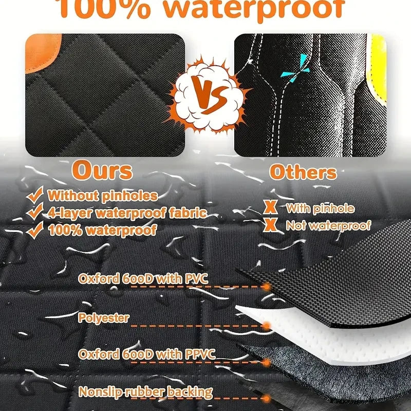 Waterproof Dog Seat Cover with Mesh Window, view 5