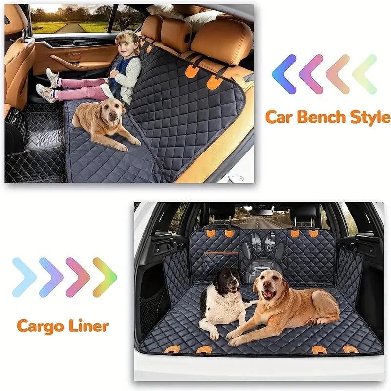 Waterproof Dog Seat Cover with Mesh Window, view 4