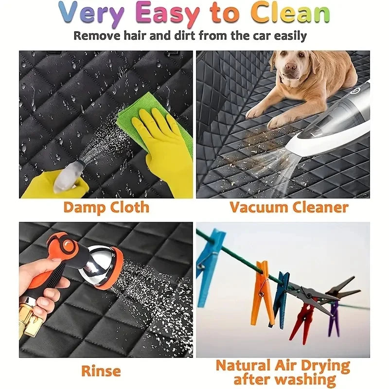 Waterproof Dog Seat Cover with Mesh Window, view 3