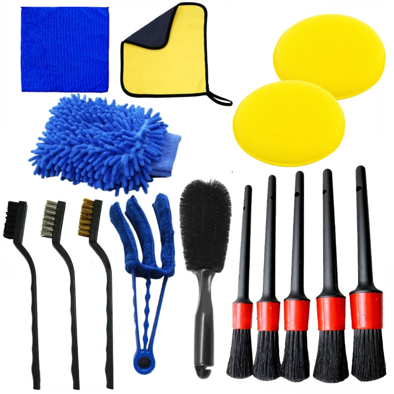 Car Detailing Brush & Cleaning Kit