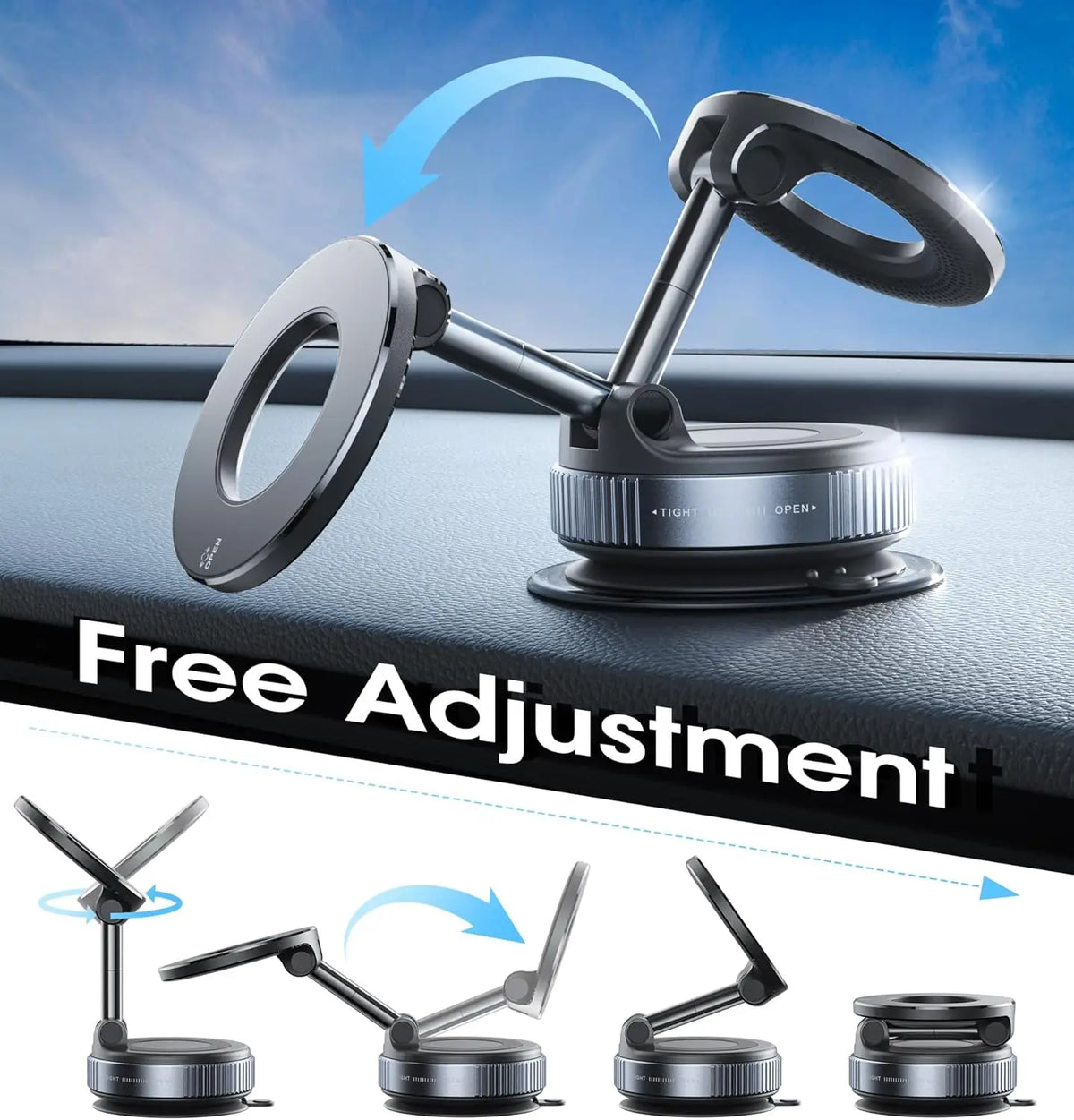 Vacuum Suction Magnetic Phone Mount, view 5