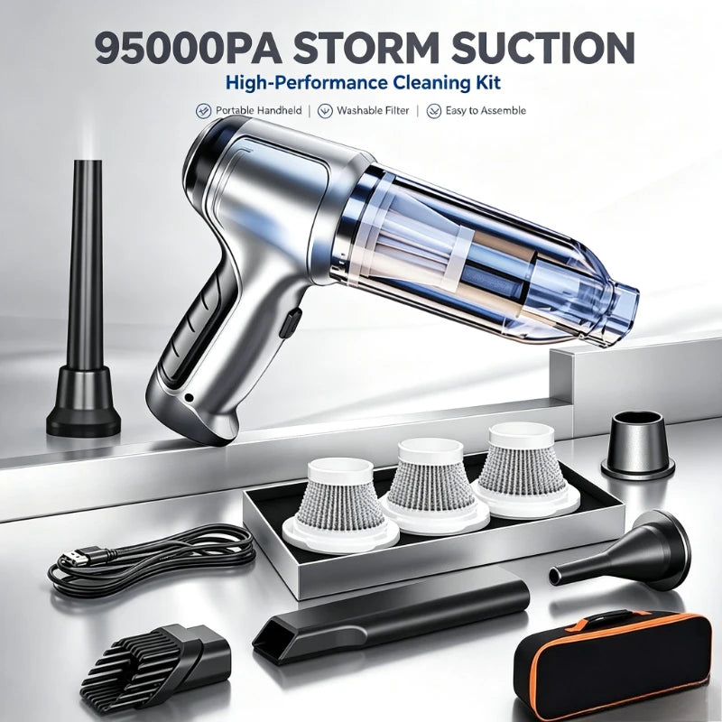 Cordless Handheld Car Vacuum (Wet & Dry)