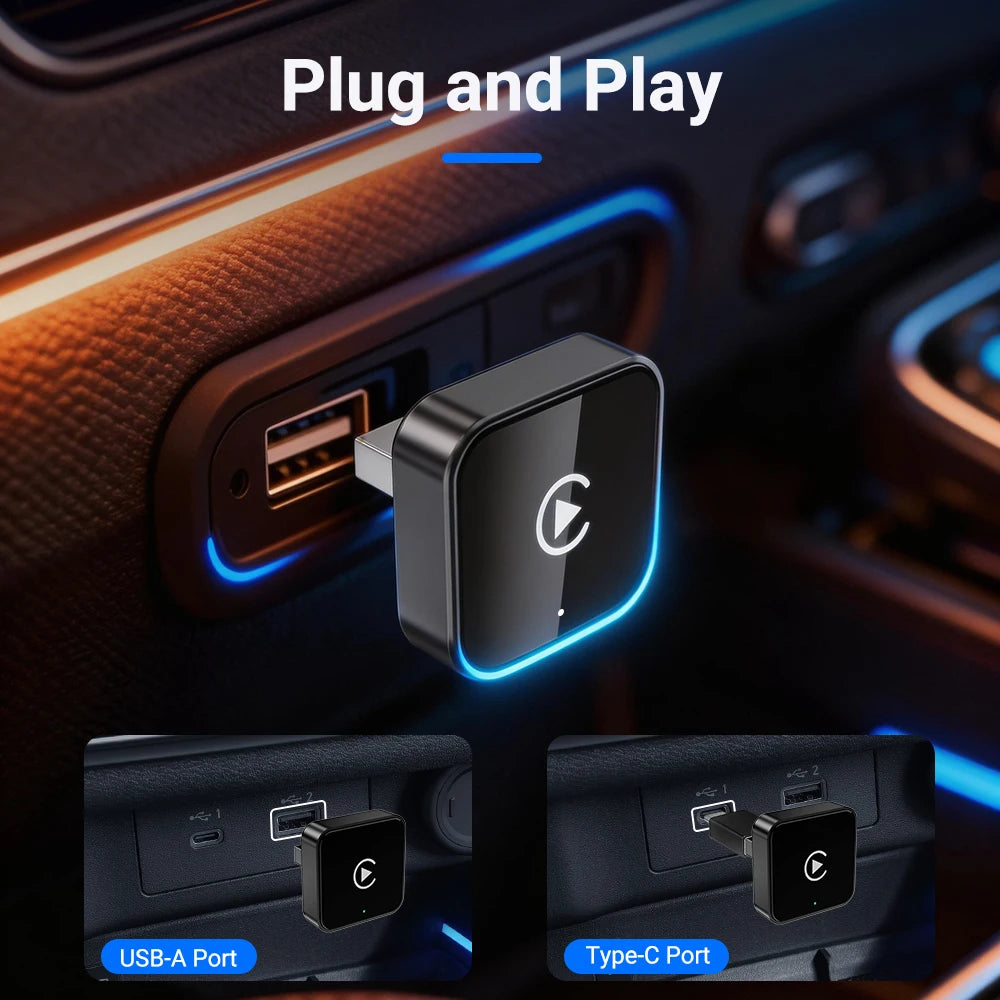 2-in-1 Wireless CarPlay & Android Auto Adapter, view 4
