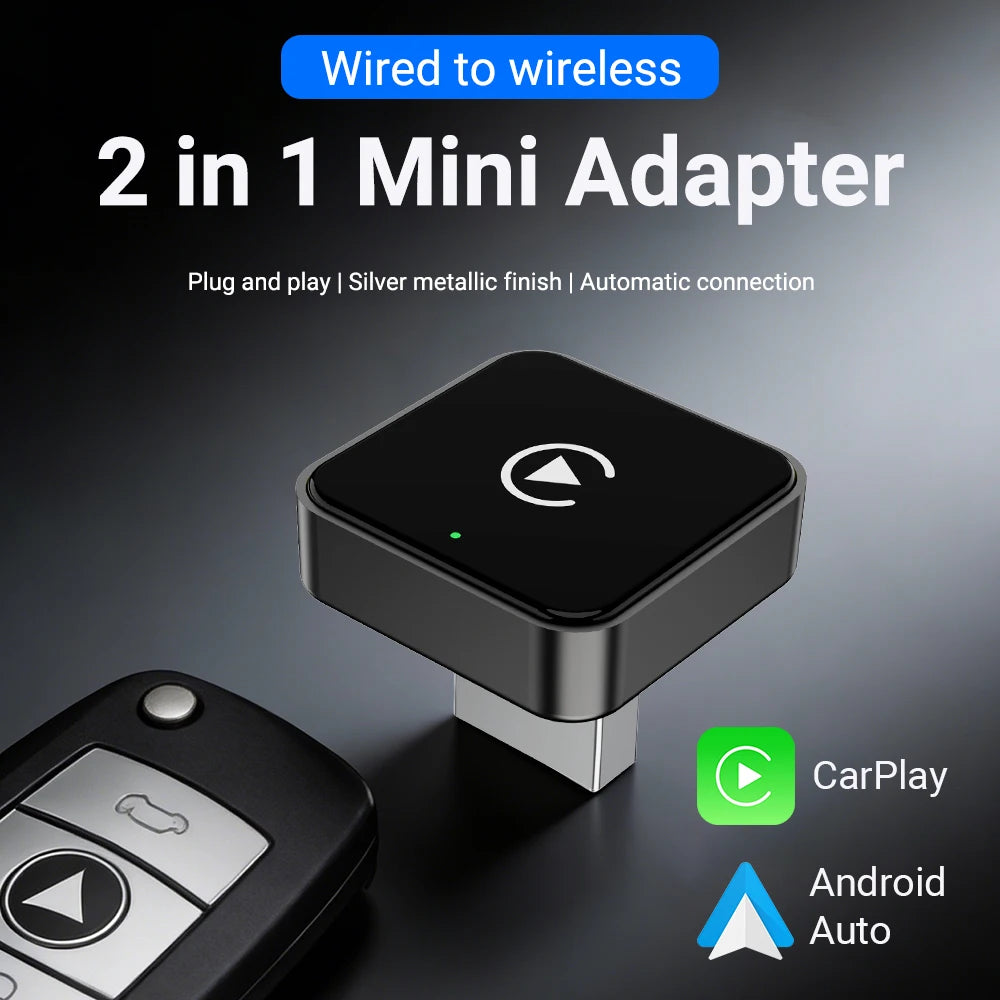2-in-1 Wireless CarPlay & Android Auto Adapter, view 6
