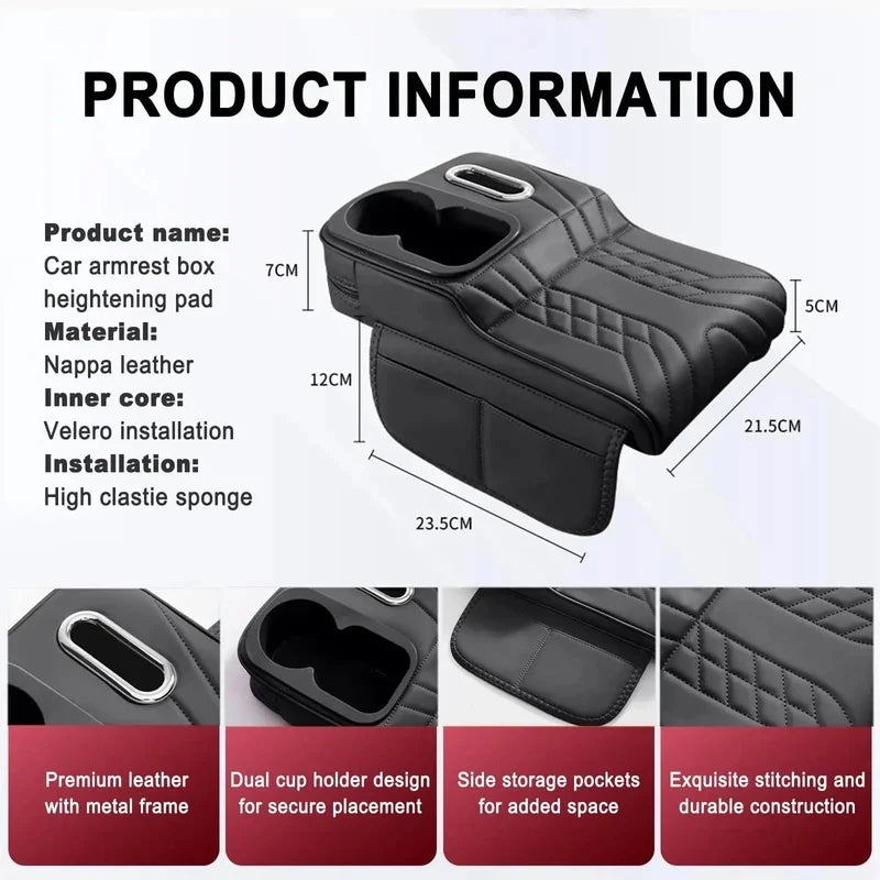 Armrest Cushion Organiser with Cup Slot, view 3