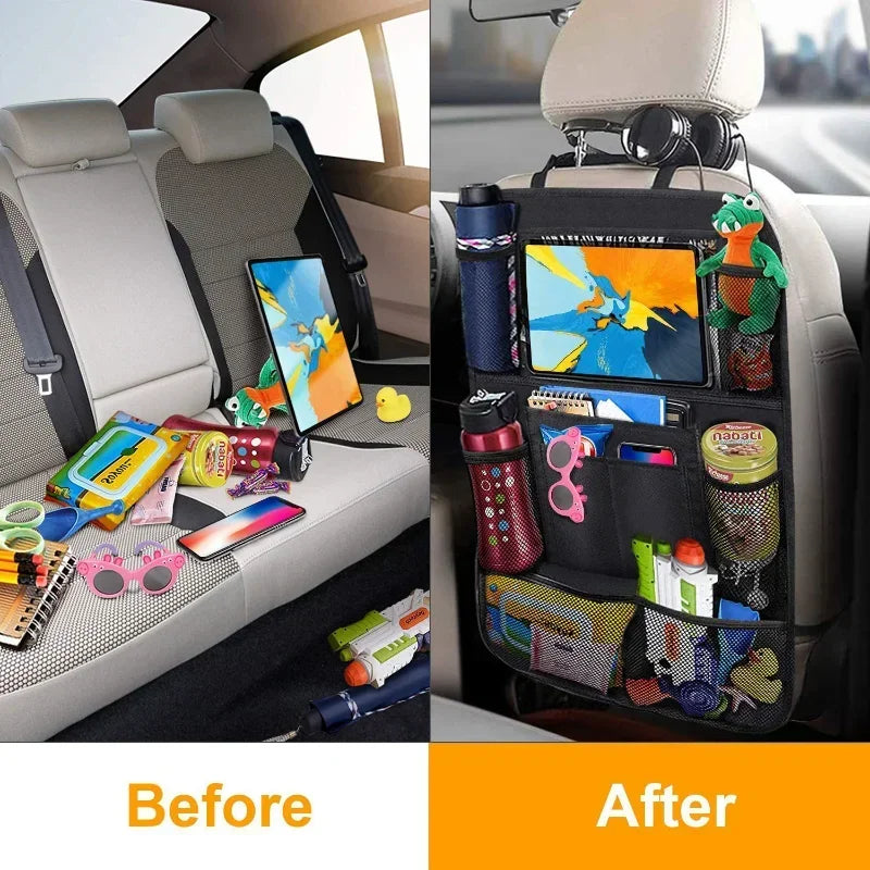 Back Seat Organiser with Tablet Holder, view 2