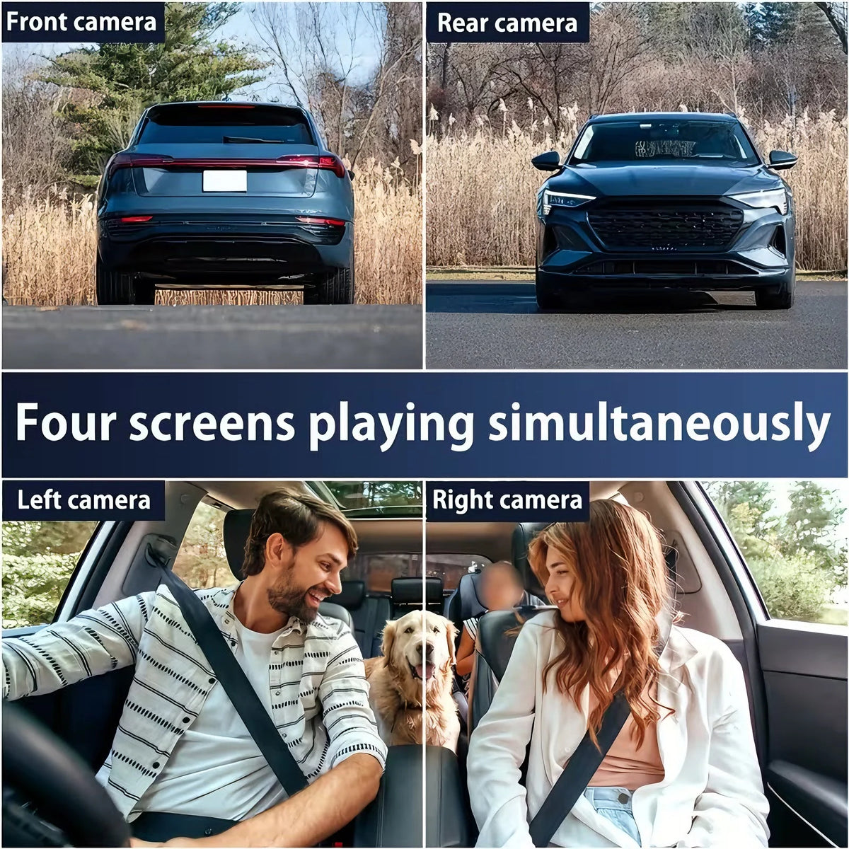 4-Camera 360 Dash Cam (Front, Rear, Left, Right), view 3